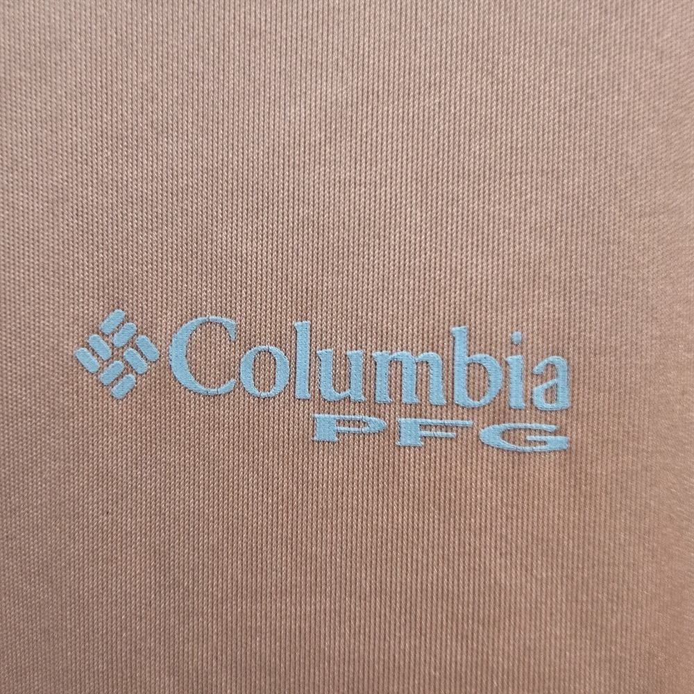 Columbia PFG Omni-Shade Long Sleeve Fishing Shirt Peach Women's Medium - Picture 5 of 10